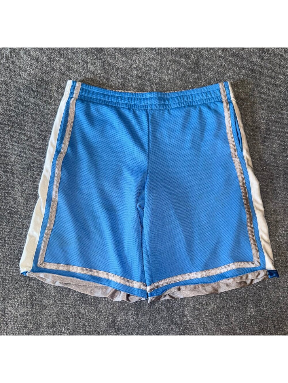 Grail Baby Blue Baggy Dazzle Athletic Hoop Shorts Mens MD Vtg y2k 90s Rare